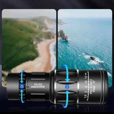16x52 High - Power Monocular Telescope - Night Vision - InspiredGrabs.com